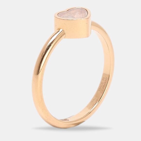 Chopard Jewelry - Chopard Happy Diamonds Icon Diamond 18K Yellow Gold Ring Size 50.5